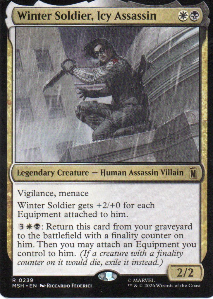 Winter Soldier, Icy Assassin MSH 239 Rare