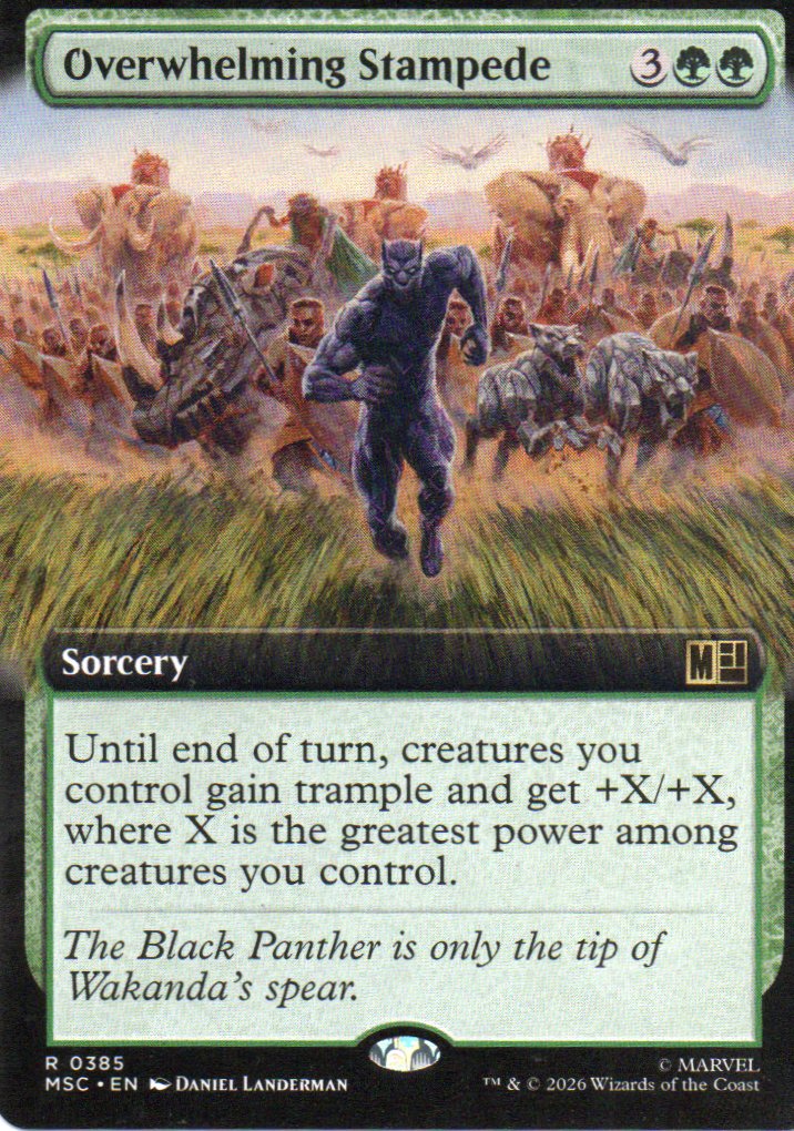 Overwhelming Stampede MSC 385 Rare