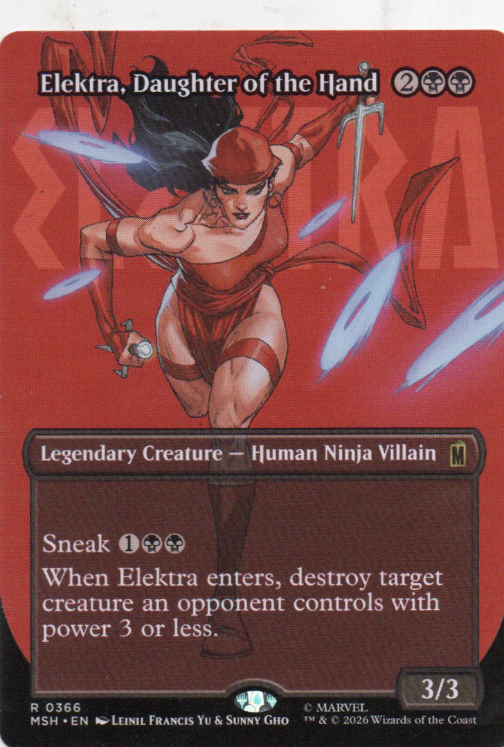 Elektra, Daughter of the Hand MSH 366 Rare
