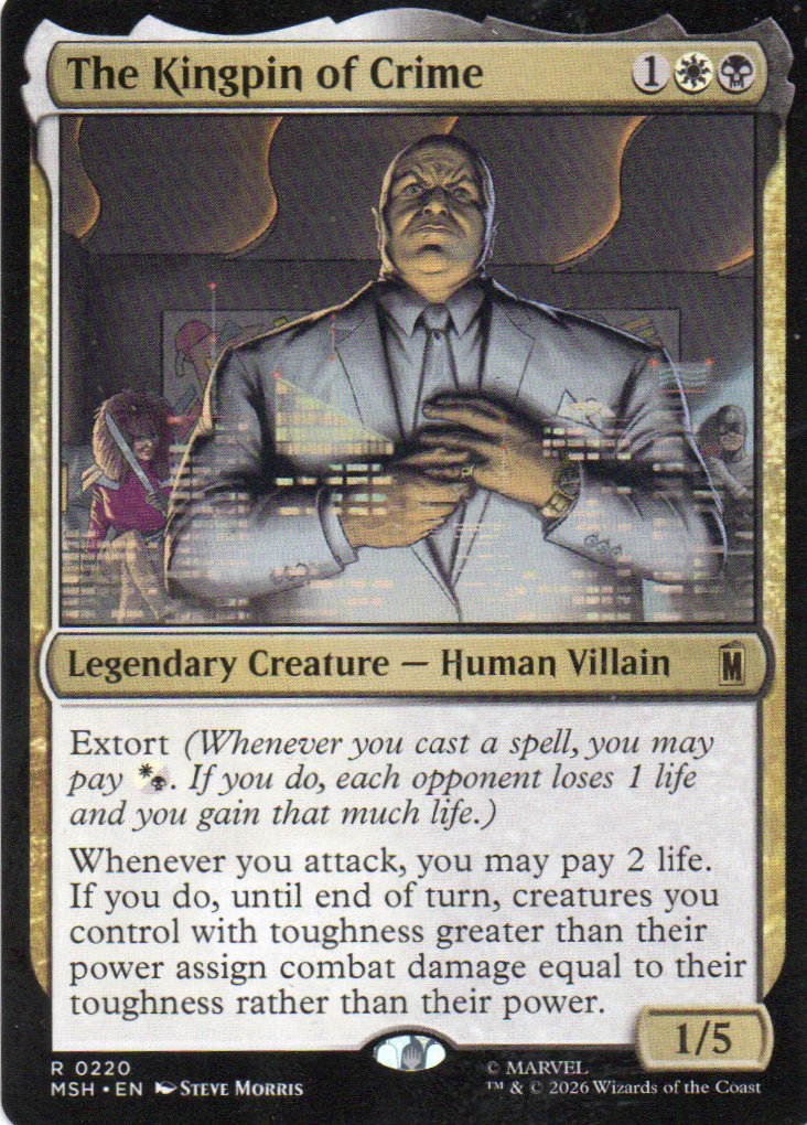 The Kingpin of Crime MSH 220 Rare