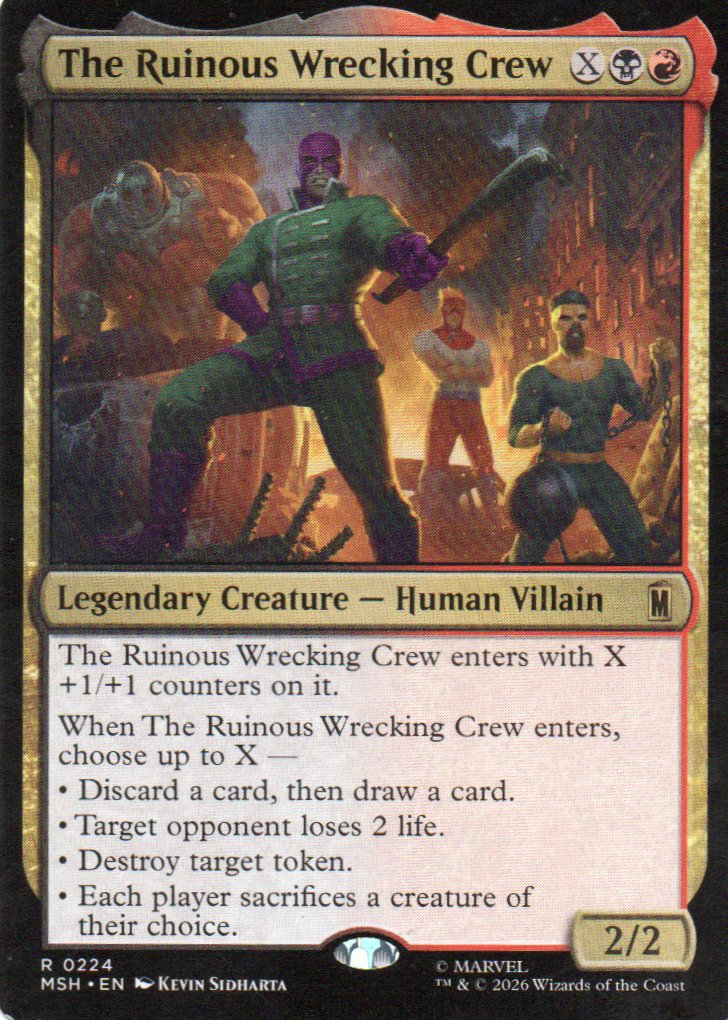 The Ruinous Wrecking Crew MSH 224 Rare