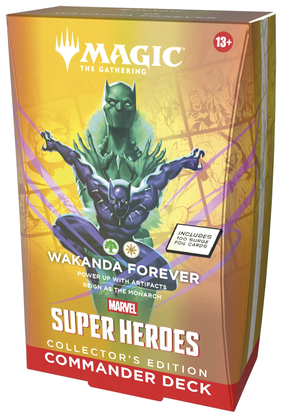 Magic en Ingles: Collector Commander Deck Wakanda Forever - Marvel Super Heroes