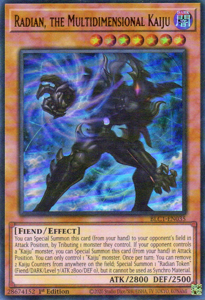 Radian, the Multidimensional Kaiju BLC1-EN035 Ultra rare
