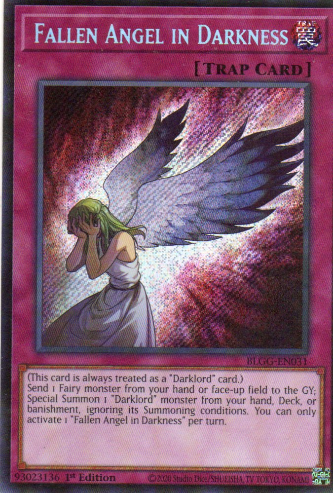 Fallen Angel in Darkness BLGG-EN031 Secret rare