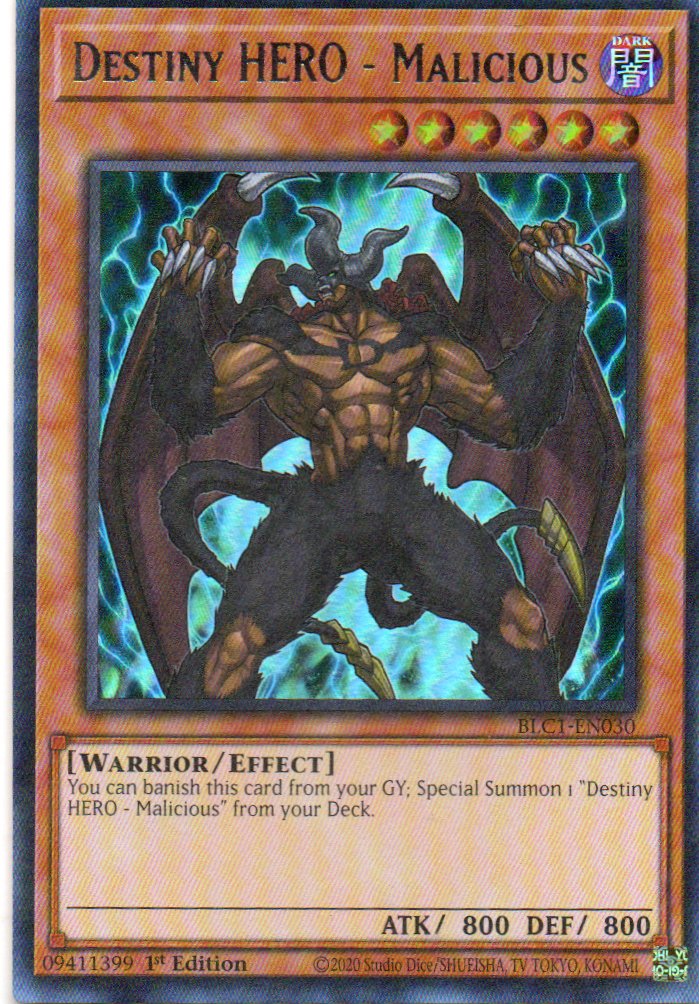 Destiny HERO - Malicious BLC1-EN030 Ultra rare