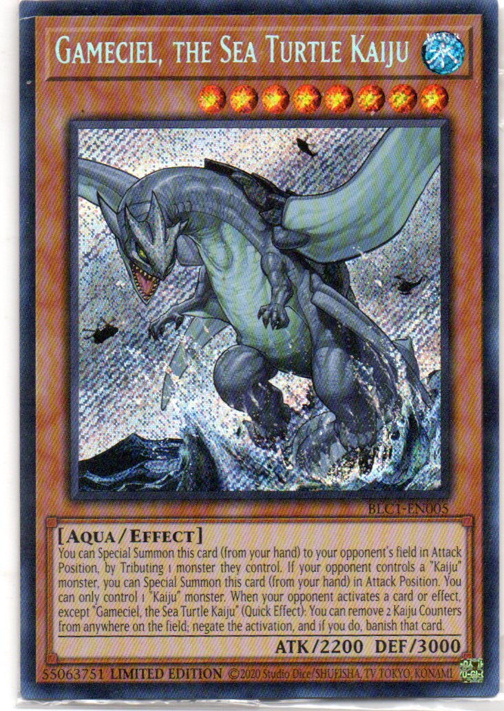 Gameciel, the Sea Turtle Kaiju BLC1-EN005 Secret rare
