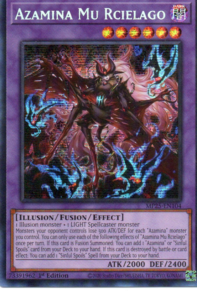 Azamina Mu Rciela MP25-EN104 Secret rare
