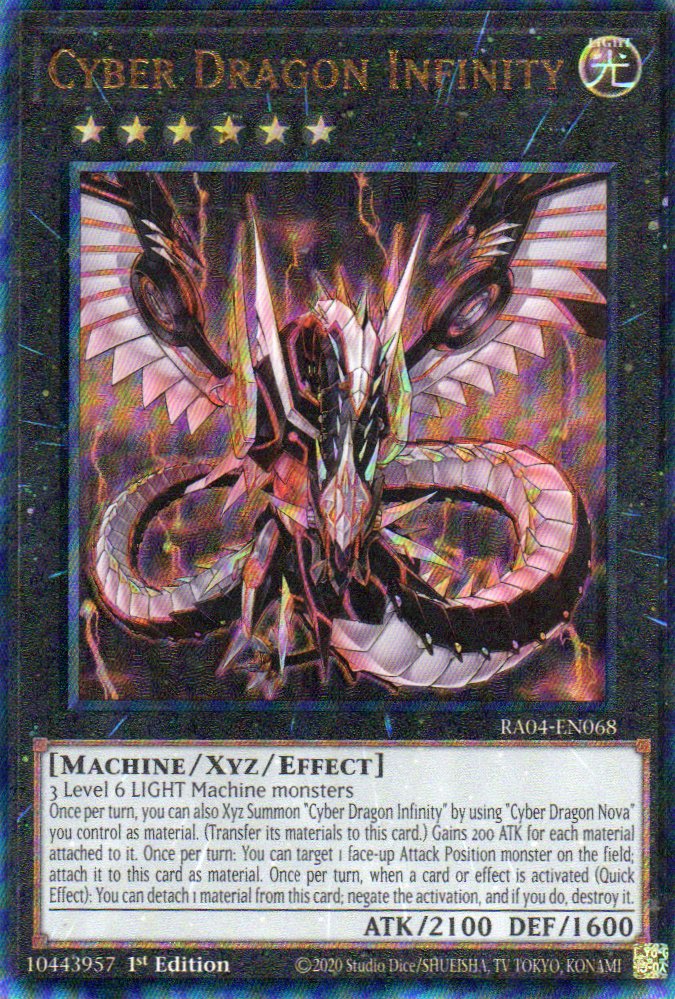 Cyber Dragon Infinity RA04-EN068 Ultimate rare