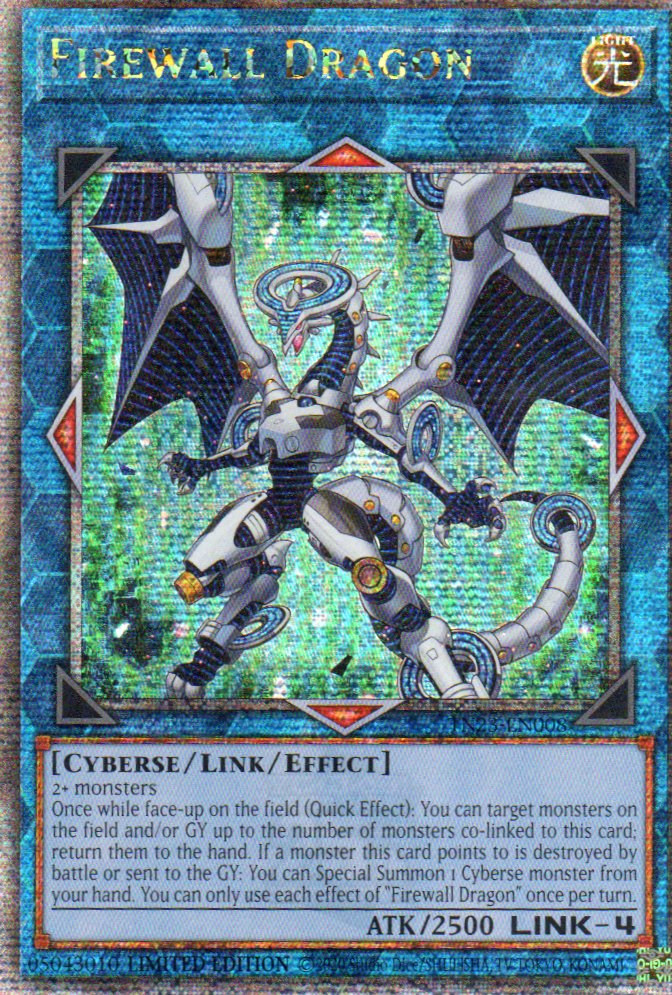 Firewall Dragon TN23-EN008 Quarter rare