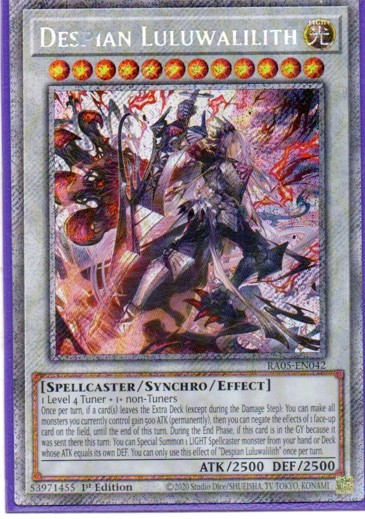 Despian Luluwalilith RA05-EN042 Platinum rare