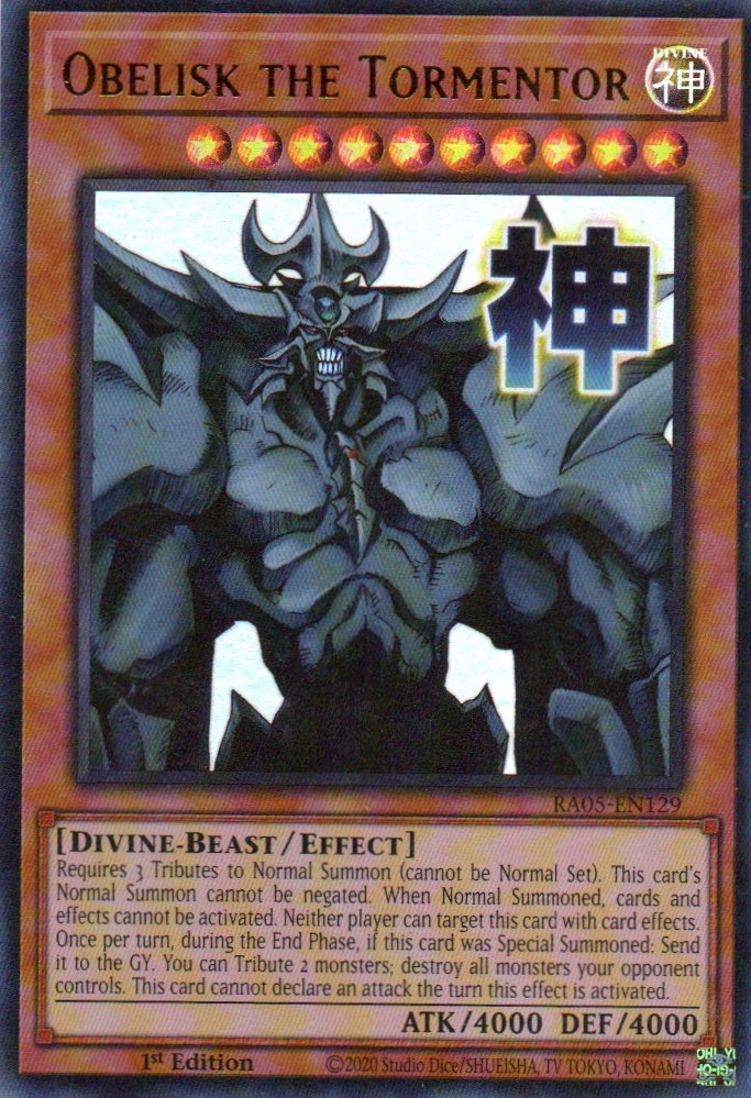Obelisk, the Tormentor RA05-EN129 Ultra rare