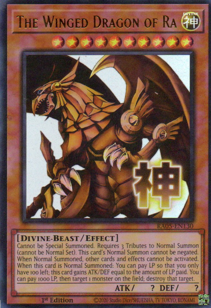 The Winged Dragon of Ra RA05-EN130 Ultra rare