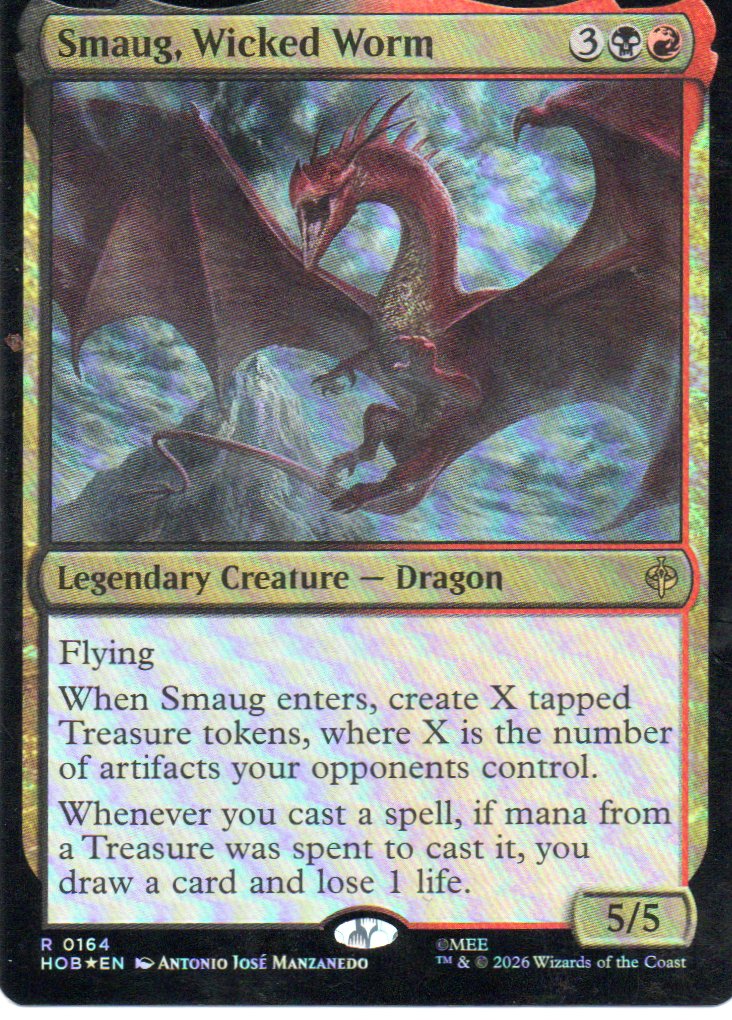 Smaug, Wicked Worm HOB 164 Rare foil