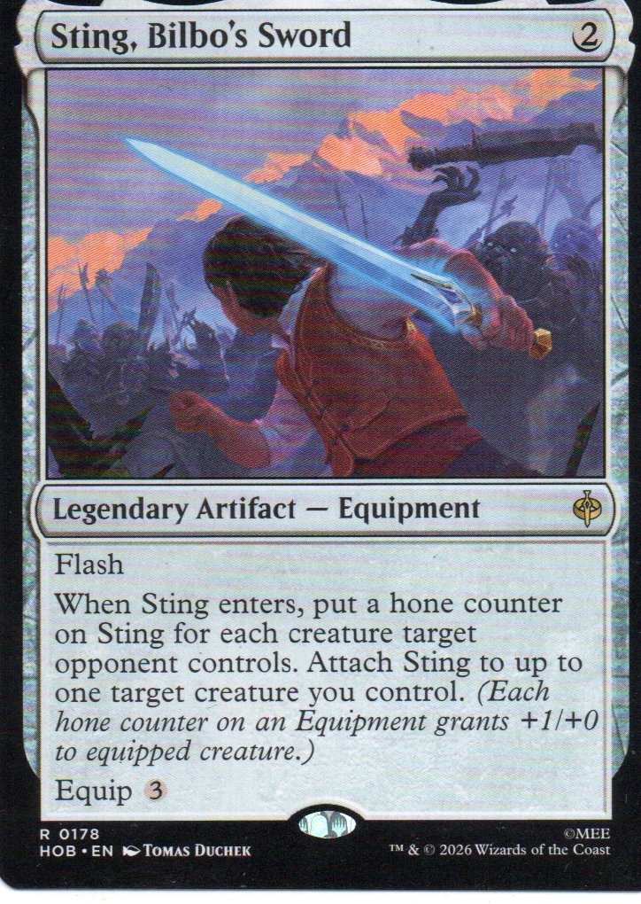 Sting, Bilbo's Sword HOB 178 Rare