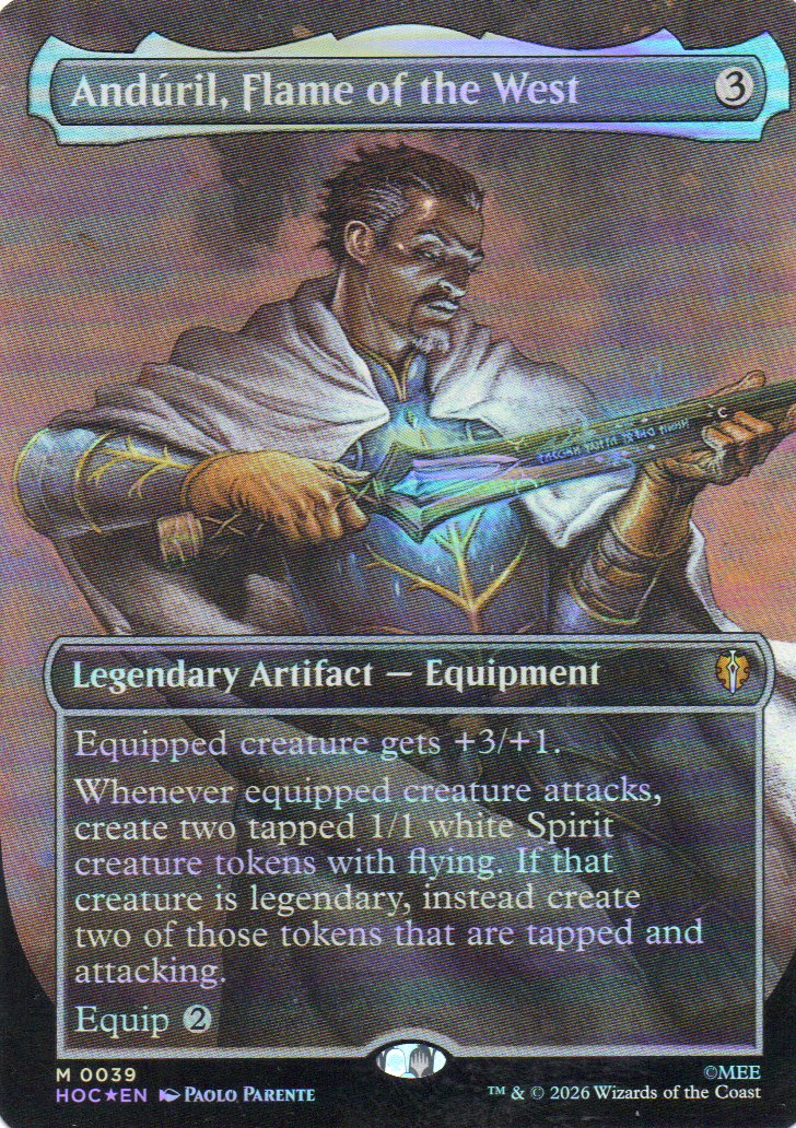 Anduril, Flame of the West HOC 039 Mythic foil rare