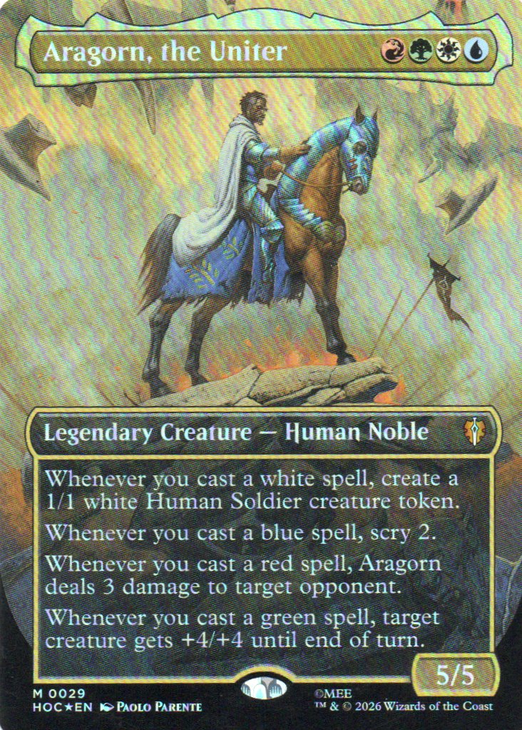 Aragorn, the Uniter HOC 029 Mythic foil rare