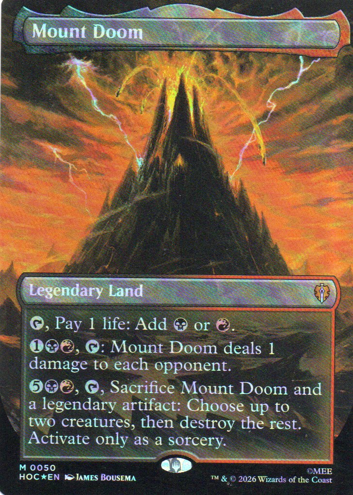 Mount Doom HOC 050 Mythic foil rare