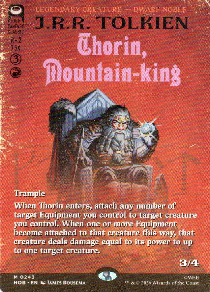 Thorin Mountain-king HOB 243 Mythic rare