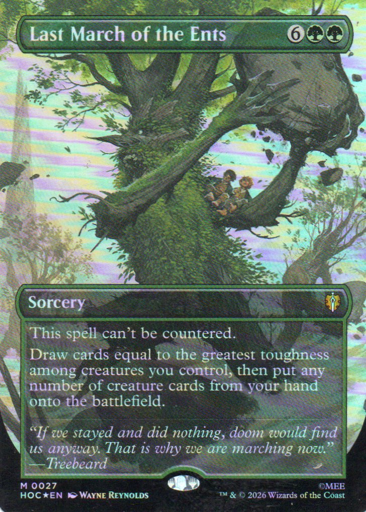 Last March of the Ents HOC 027 Mythic foil rare