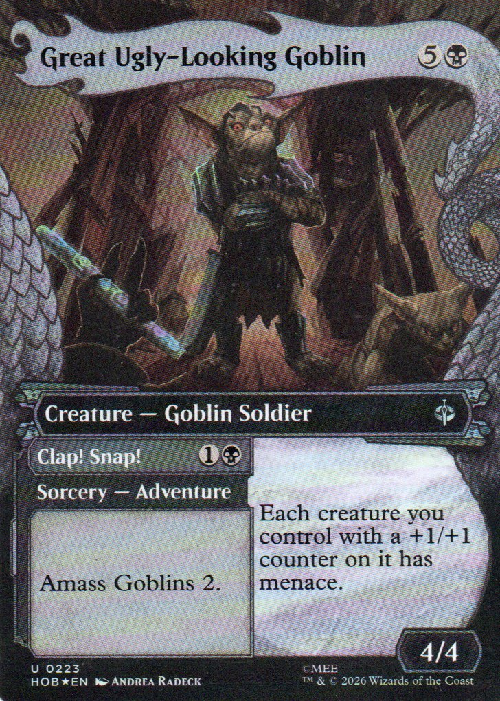 Great Ugly-Looking Goblin HOB 223 Uncommun foil
