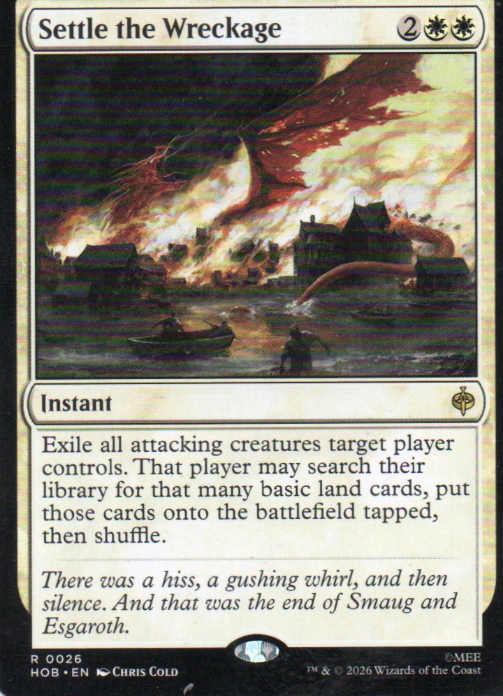 Settle the Wreckage HOB 026 Rare