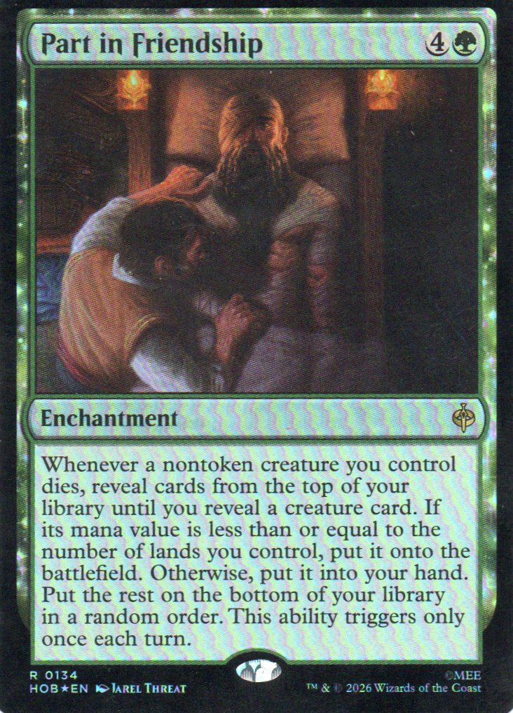 Part in Friendship HOB 134 Rare foil