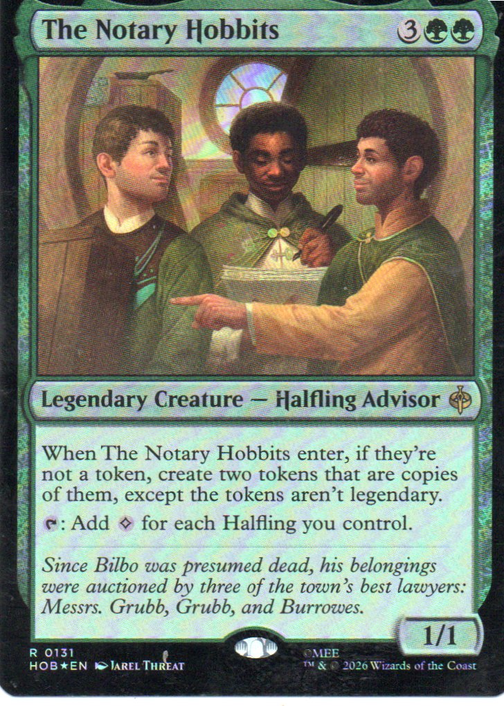 The Notary Hobbits HOB 131 Rare foil