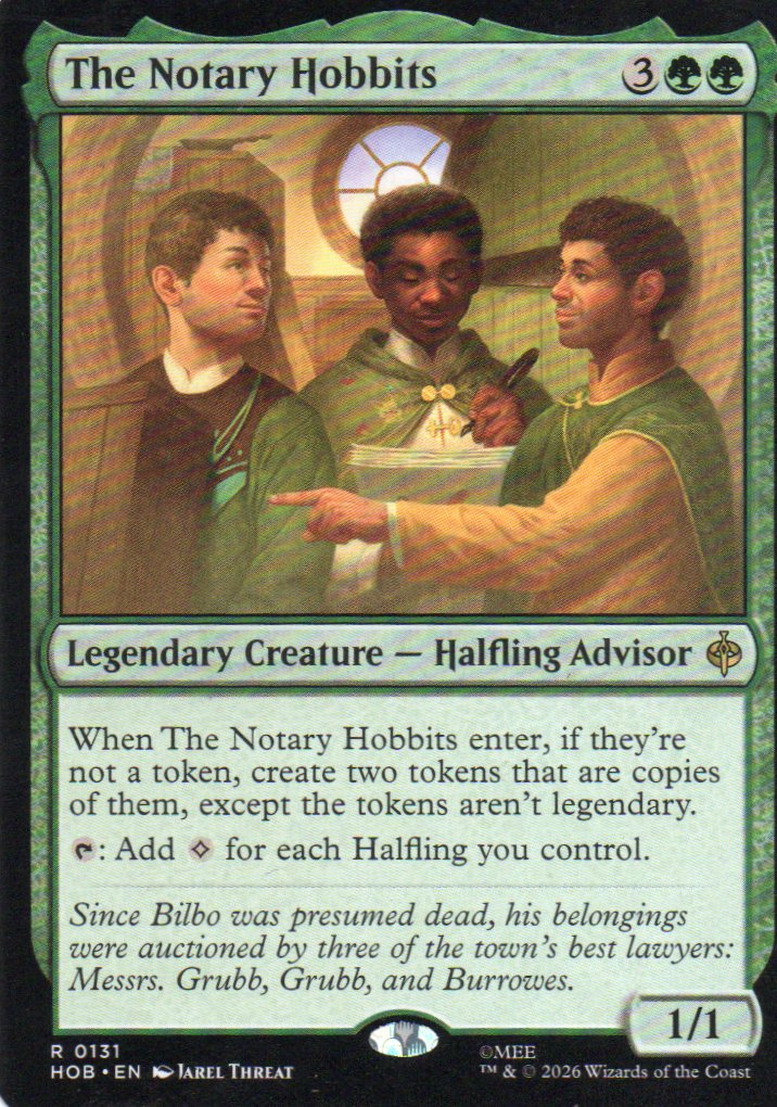 The Notary Hobbits HOB 131 Rare