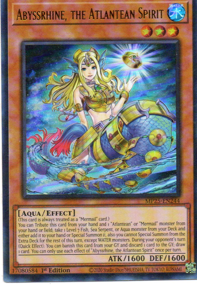 Abyssrhine, the Atlantean Spirit MP25-EN244 Ultra rare
