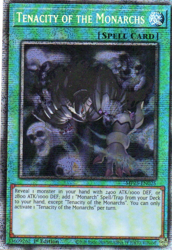 Tenacity of the Monarchs MP25-EN025 Starlight rare