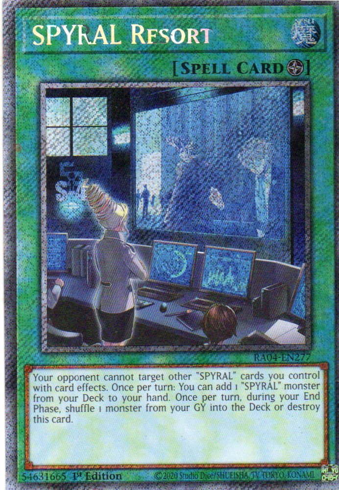 Spyral Resort RA04-EN277 Platinum rare