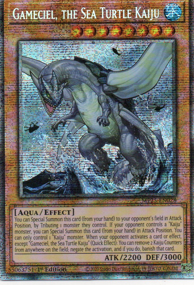 Gameciel, the Sea Turtle Kaiju MP25-EN028 Starlight rare