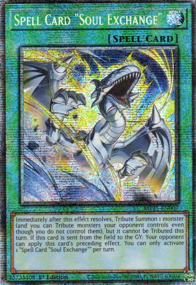 Spell Card "Soul Exchange" MP25-EN007 Starlight rare