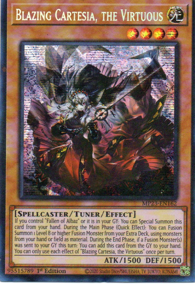 Blazing Cartesia, the Virtuous MP23-EN162 Secret rare