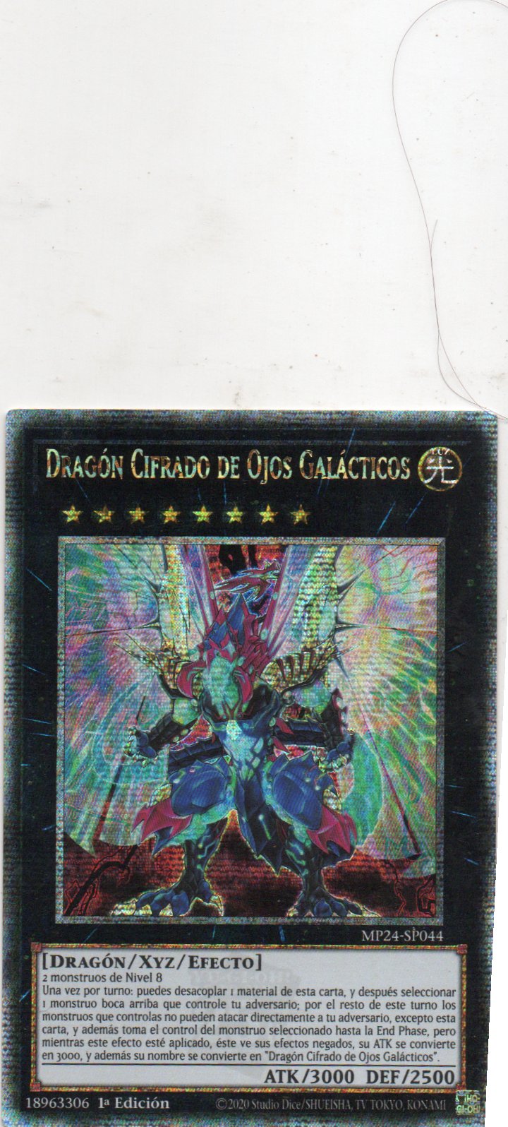 Dragon Cifrado de Ojos Galacticos MP24-SP044 Quarter rare