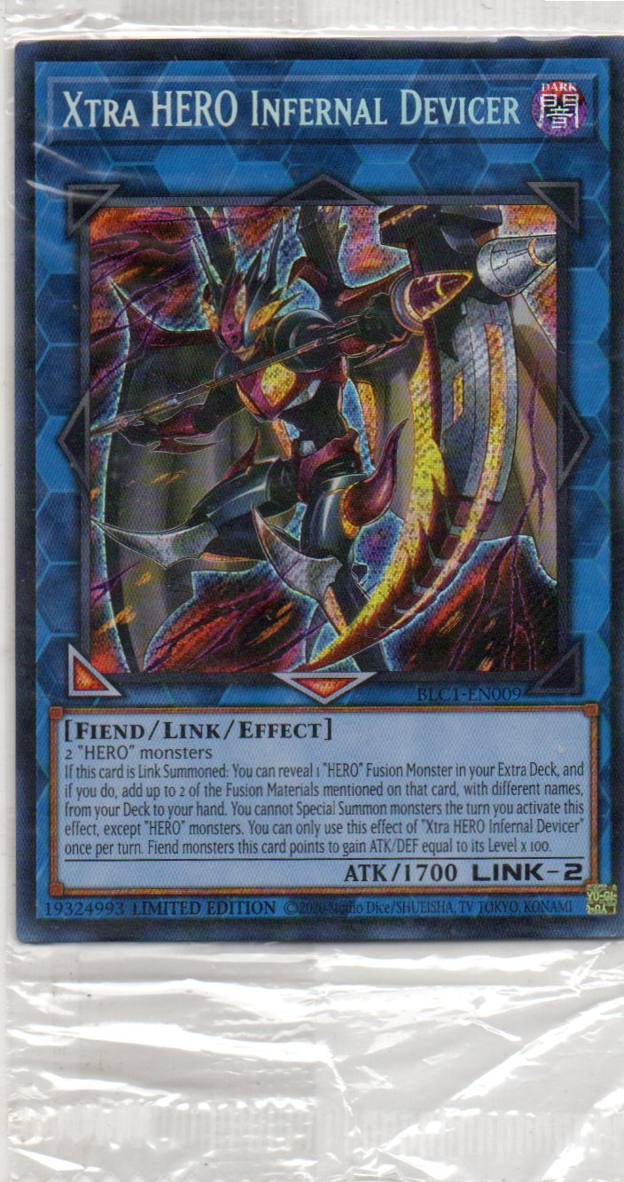 Xtra HERO Infernal Devicer BLC1-EN009 Secret rare