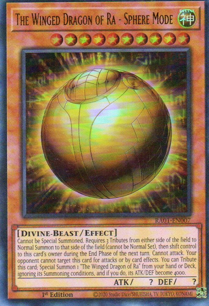The Winged Dragon of Ra - Sphere Mode RA01-EN007 Ultra rare