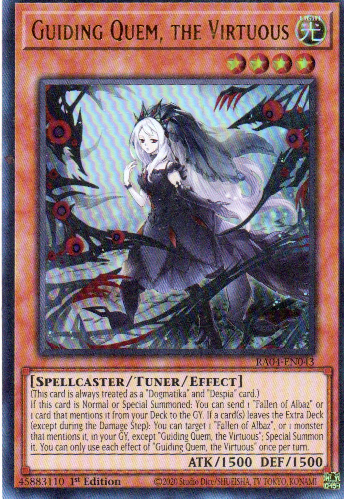 Guiding Quem, the Virtuous RA04-EN043 Ultra rare