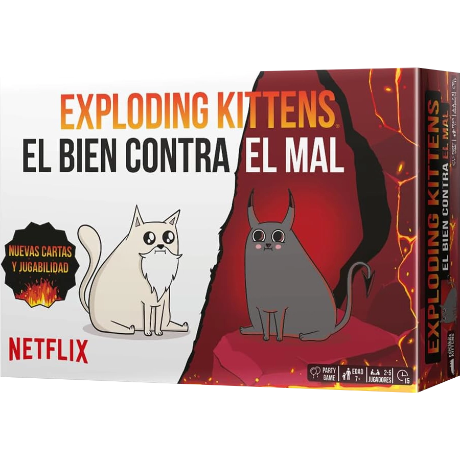 Exploding Kittens El Bien Contra El Mal - Juego de Mesa