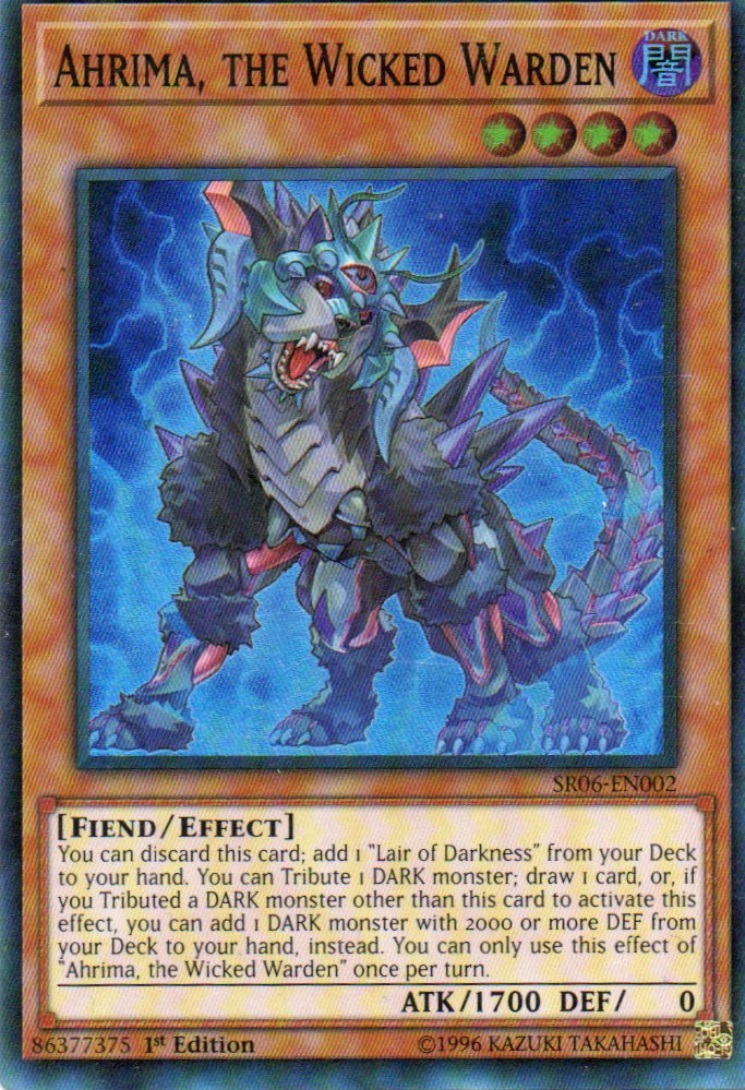Ahrima, the Wicked Warden SR06-EN002 Super rare