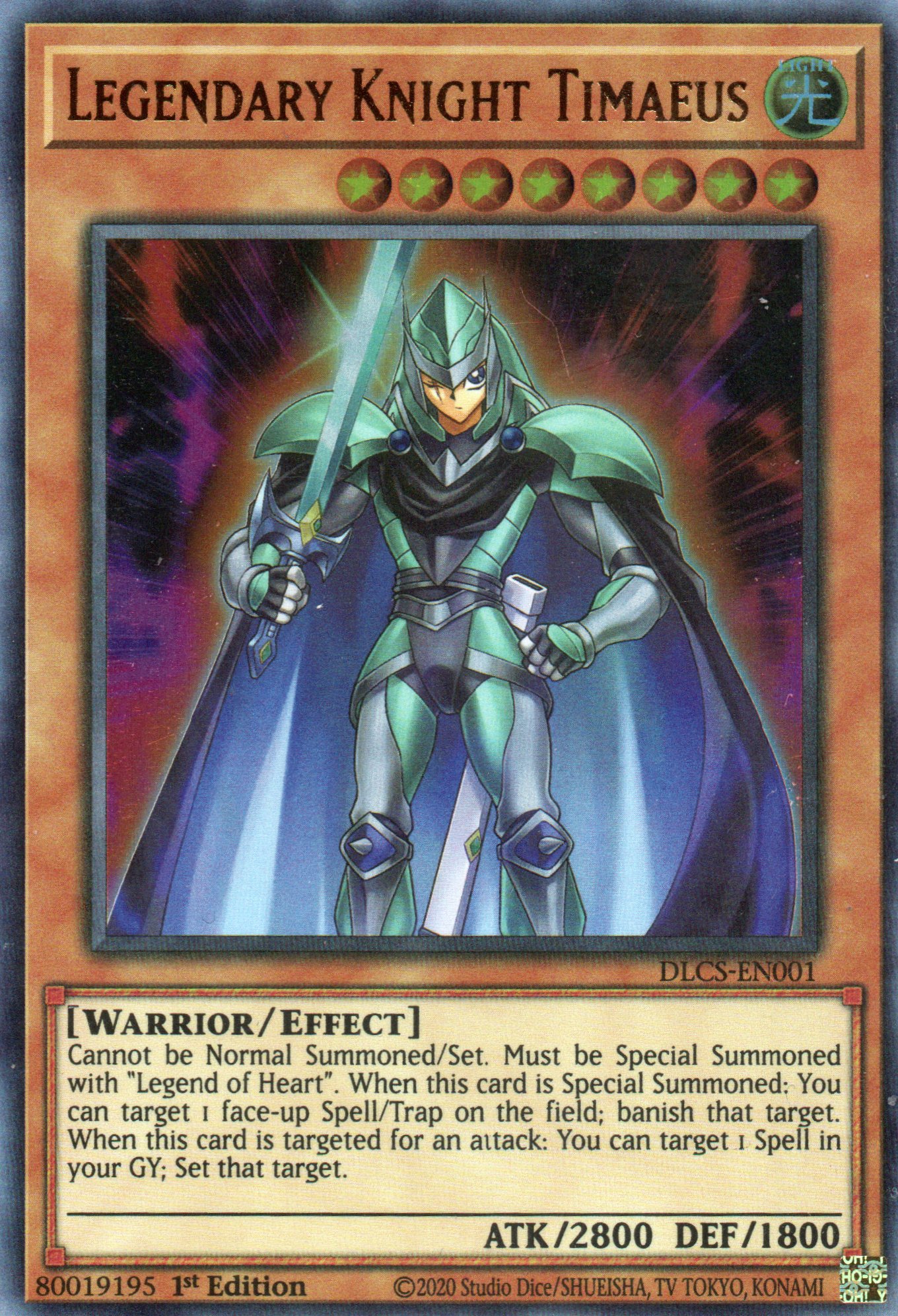 Legendary Knight Timaeus DLCS-EN001 Ultra rare