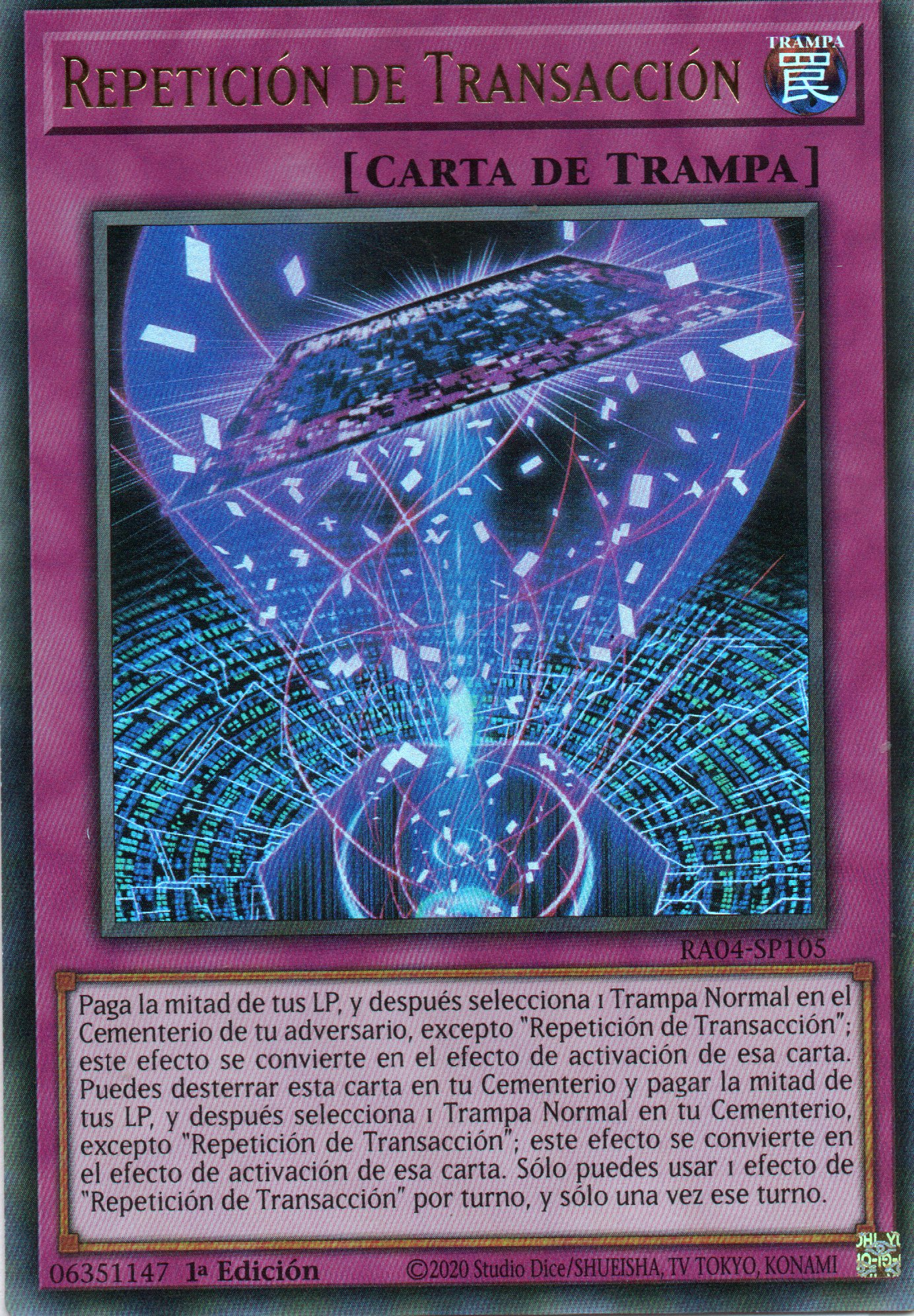 Repeticion de Transaccion RA04-SP105 Ultra rare