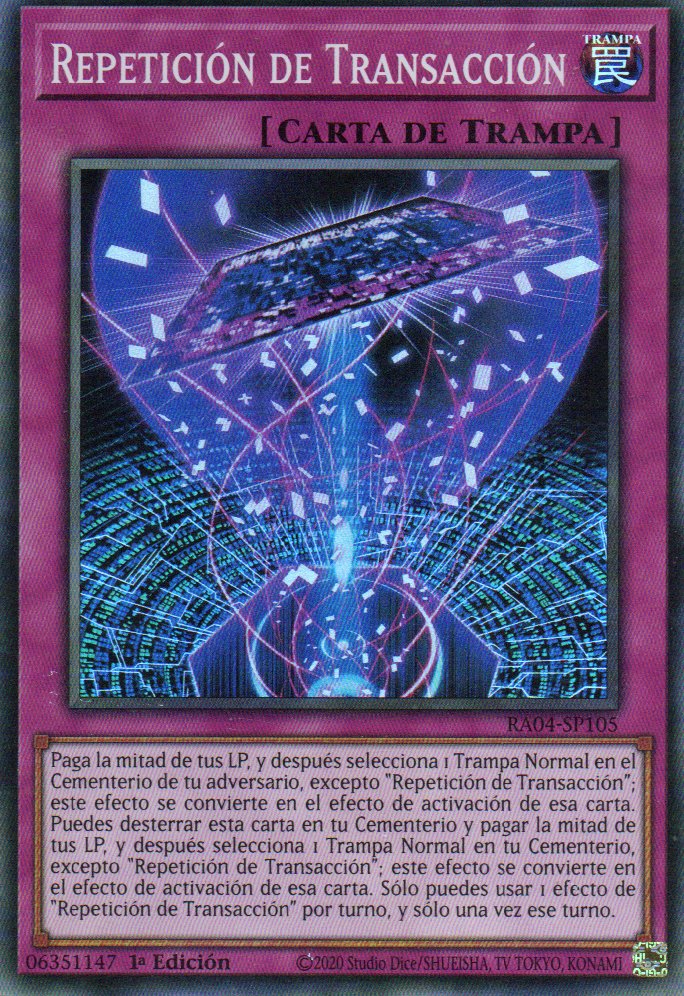 Repeticion de Transaccion RA04-SP105 Super rare