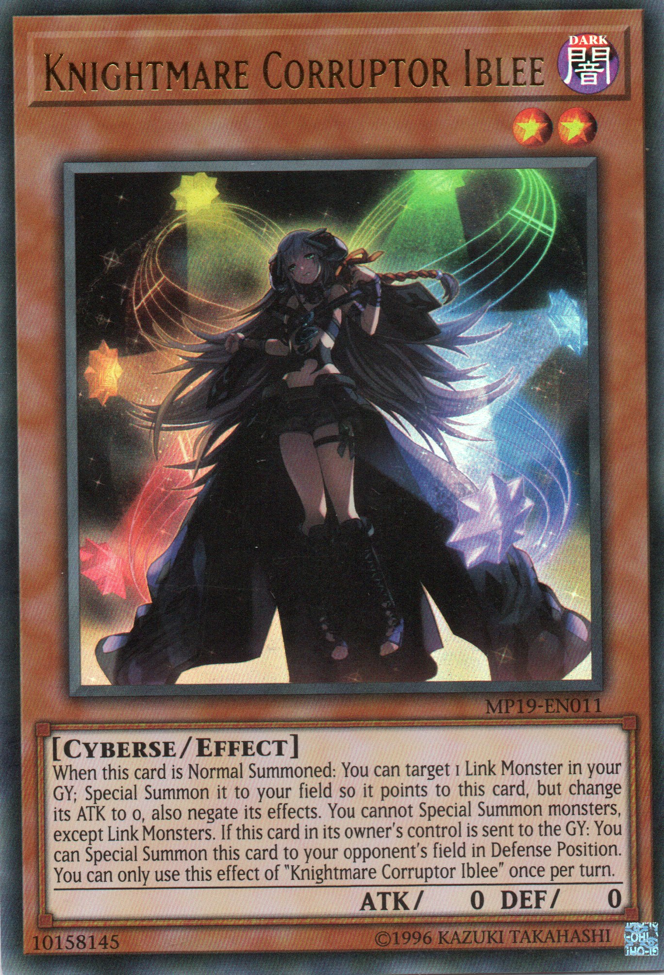 Knightmare Corruptor Iblee MP19-EN011 Ultra rare
