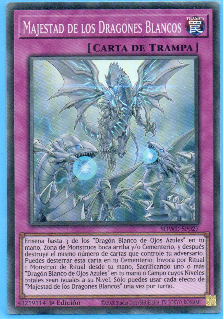Majestad de los Dragones Blancos SDWD-SP027 Super rare