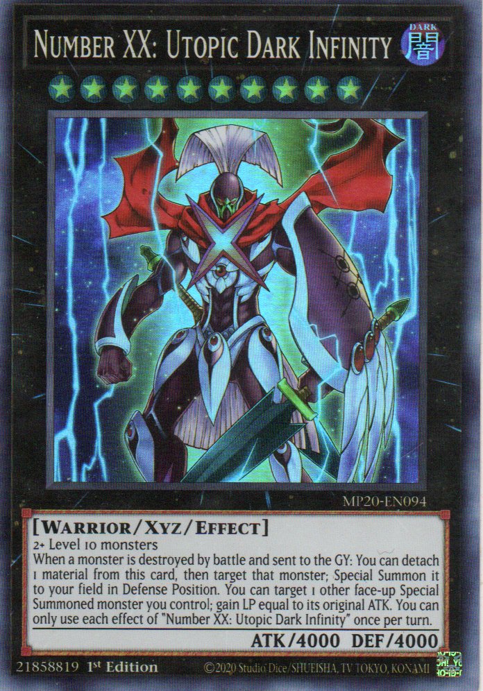 Number XX: Utopic Dark Infinity MP20-EN094 Super rare
