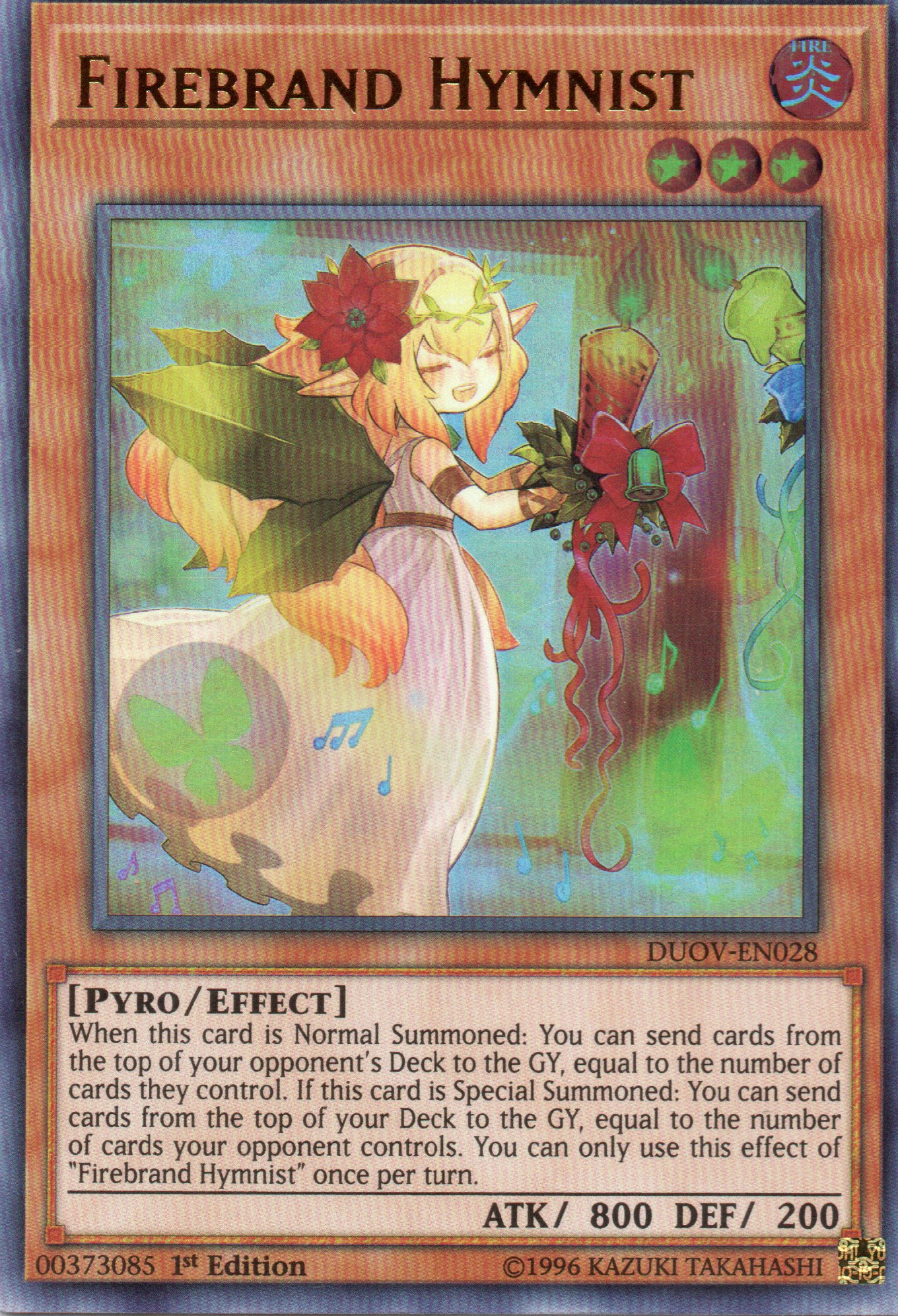 Firebrand Hymnist DUOV-EN028 Ultra rare
