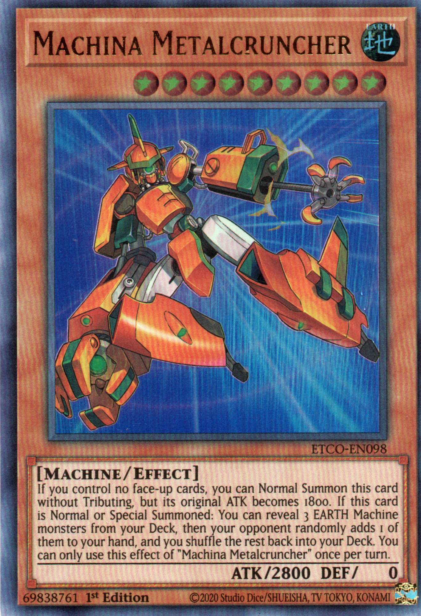 Machina Metalcruncher ETCO-EN098 Ultra rare