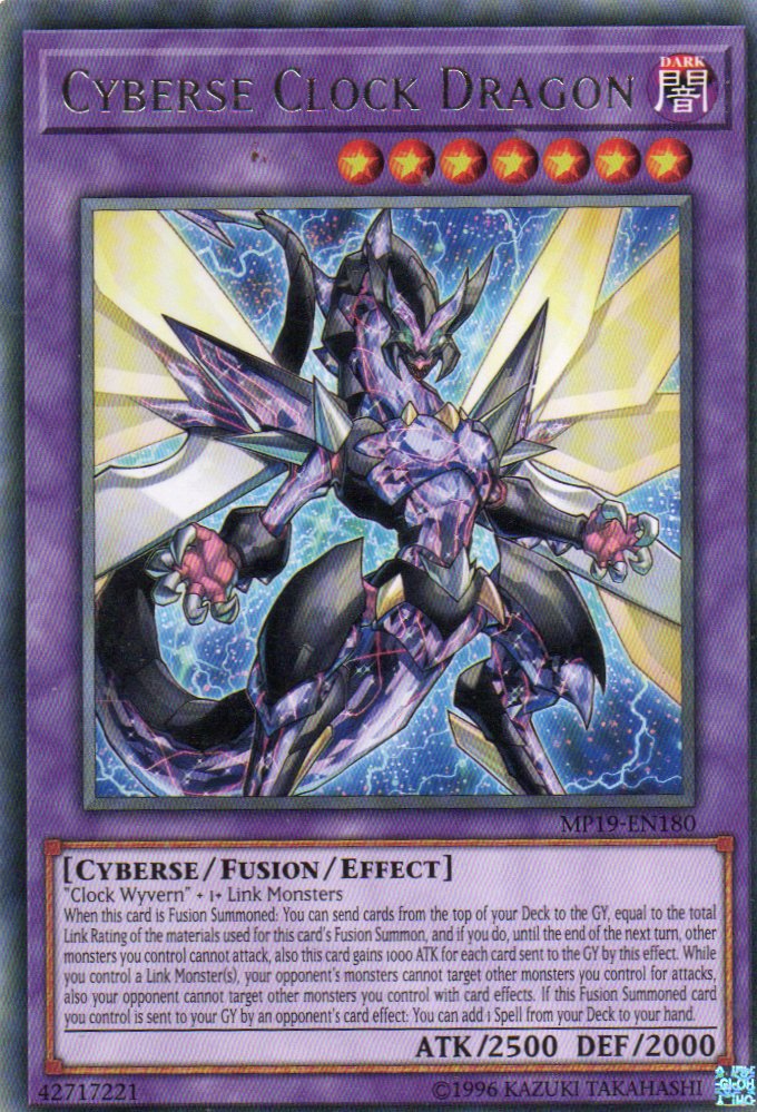 Cyberse Clock Dragon MP19-EN180 Rare