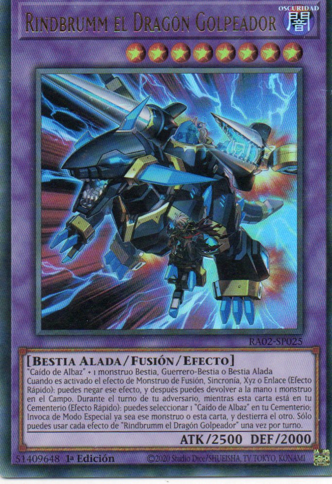 Rindbrumm el Dragon Golpeador RA02-SP025 Ultra rare